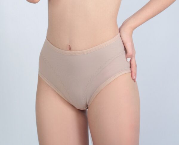 Calcinha em Lycra Power com Frente em Tule - 01001113