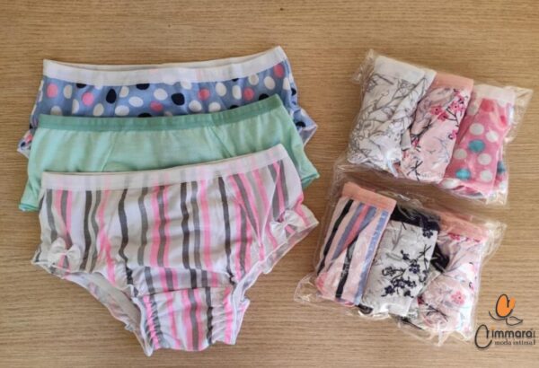 Kit Calcinha Infantil em Malha PV - 97001263