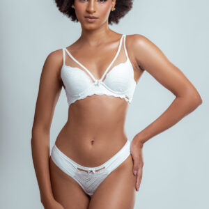 Conjunto em microfibra e renda - 32131308